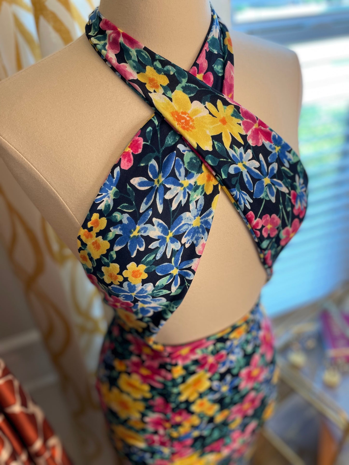 Let’s Brunch Halter Midi Dress