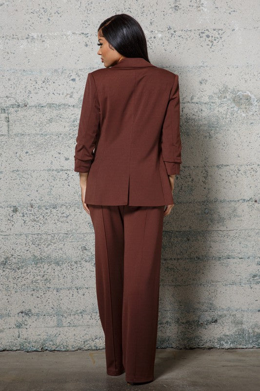 Feeling Myself Three Piece Wide Leg Pants Set