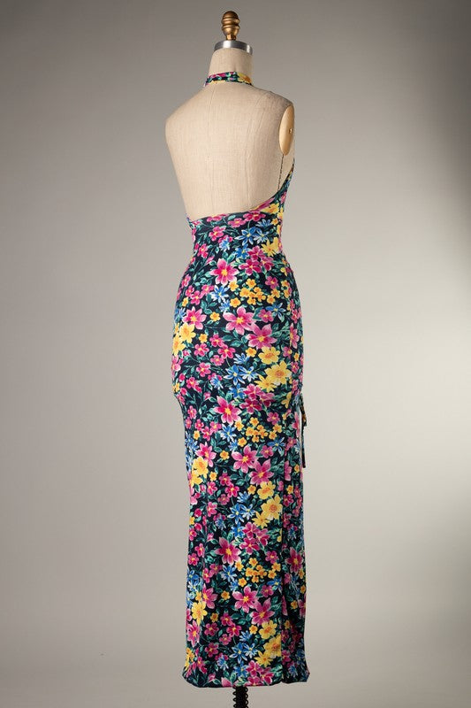 Let’s Brunch Halter Midi Dress