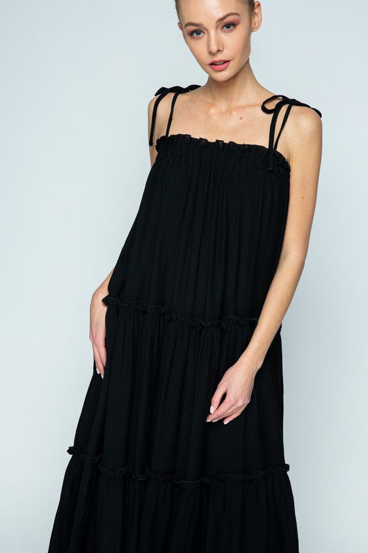 Daphney Ruffle Tiered Maxi Dress