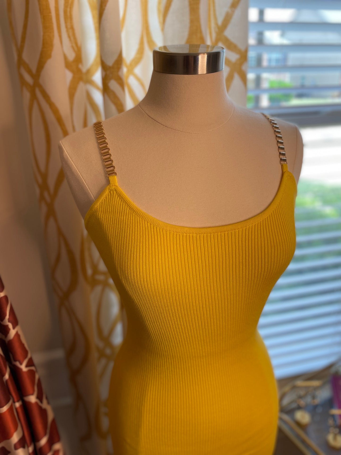 Lemonade Ribbed Midi Dress