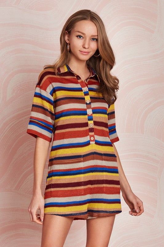 Tory Stripe Romper