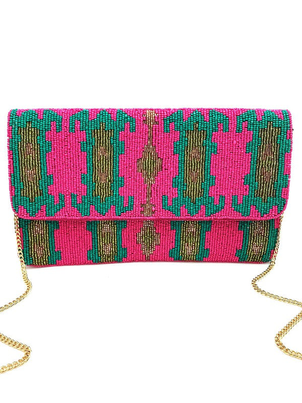 Kenya Tribal Pink Clutch