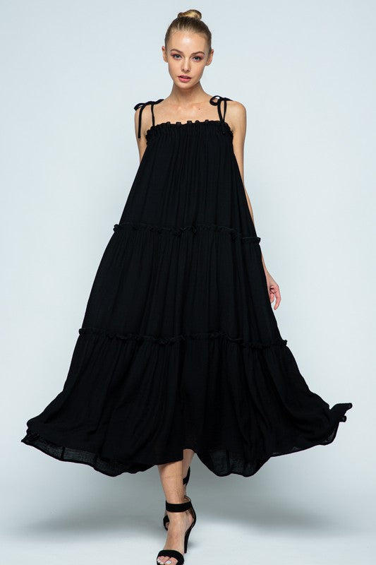 Daphney Ruffle Tiered Maxi Dress