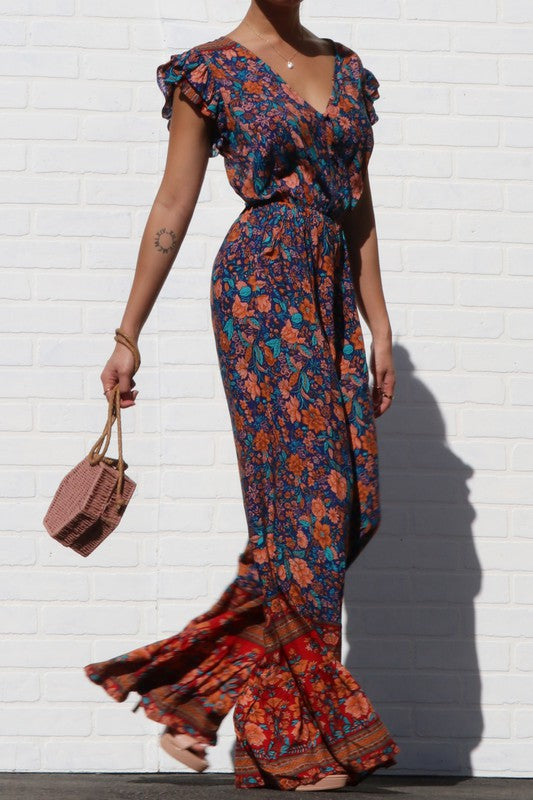 Rachel Floral Print Jumpsuit